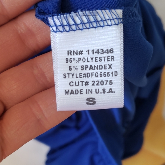 Sexy Royal Blue Racerback Sleeveless Tank Top - Picture 8 of 9